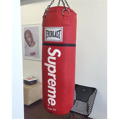 replica supreme punching bag|real supreme stitching.